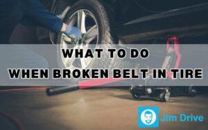 what to do when broken belt in tire